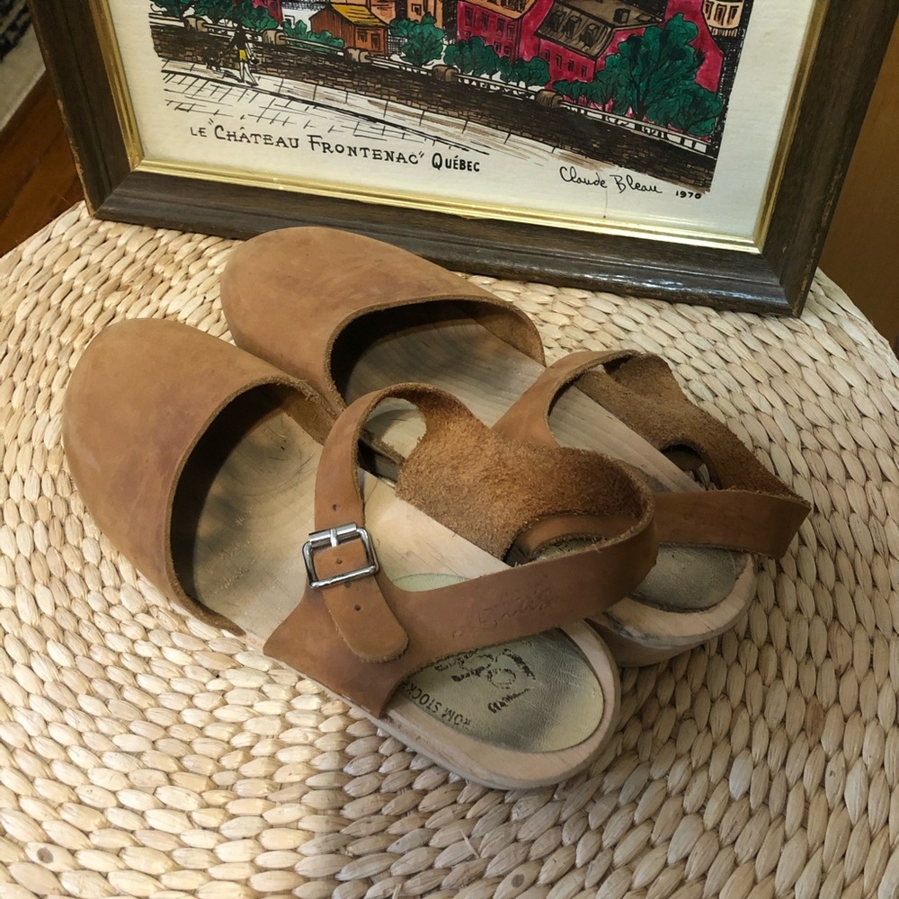 Brown Wooden Clogs Lotta From Stockholm 9 - Picture 3 of 13
